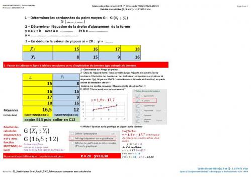 Capture comparer calculatrice et tableur