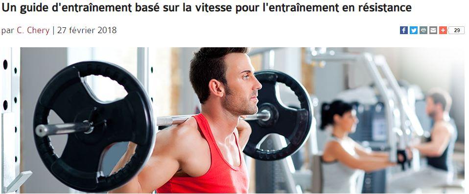 Un guide d'entraînement basé sur la vitesse pour l'entraînement en résistance