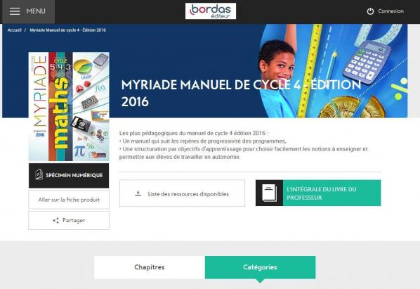 Capture myriade cycle 4 edition 2016