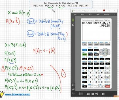 Loi binomiale : TI 82 / 83