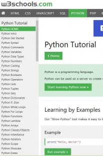 Capture w3schools python