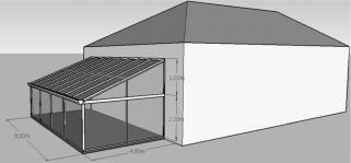 S48 geometrie construction terrasse piscine veranda