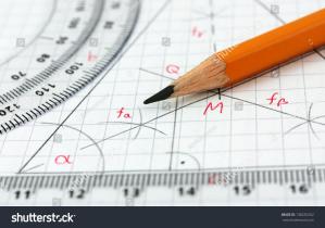 Stock photo geometry drawing detail 138235352